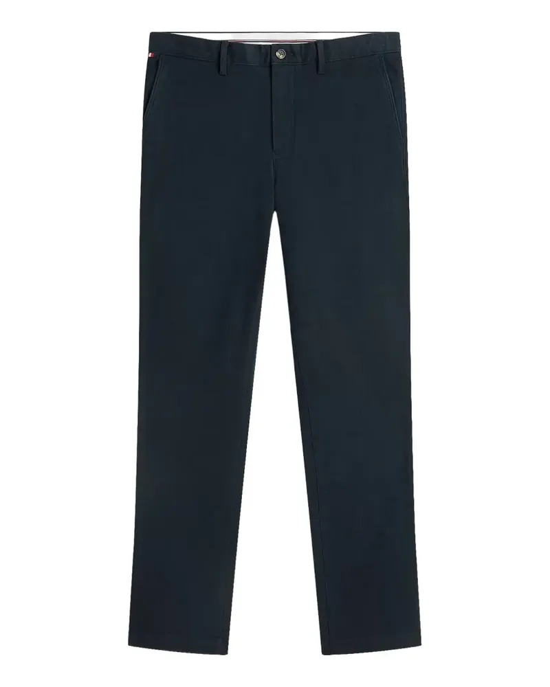 Tommy Hilfiger Denton logo-patch chinos - Blau Blau