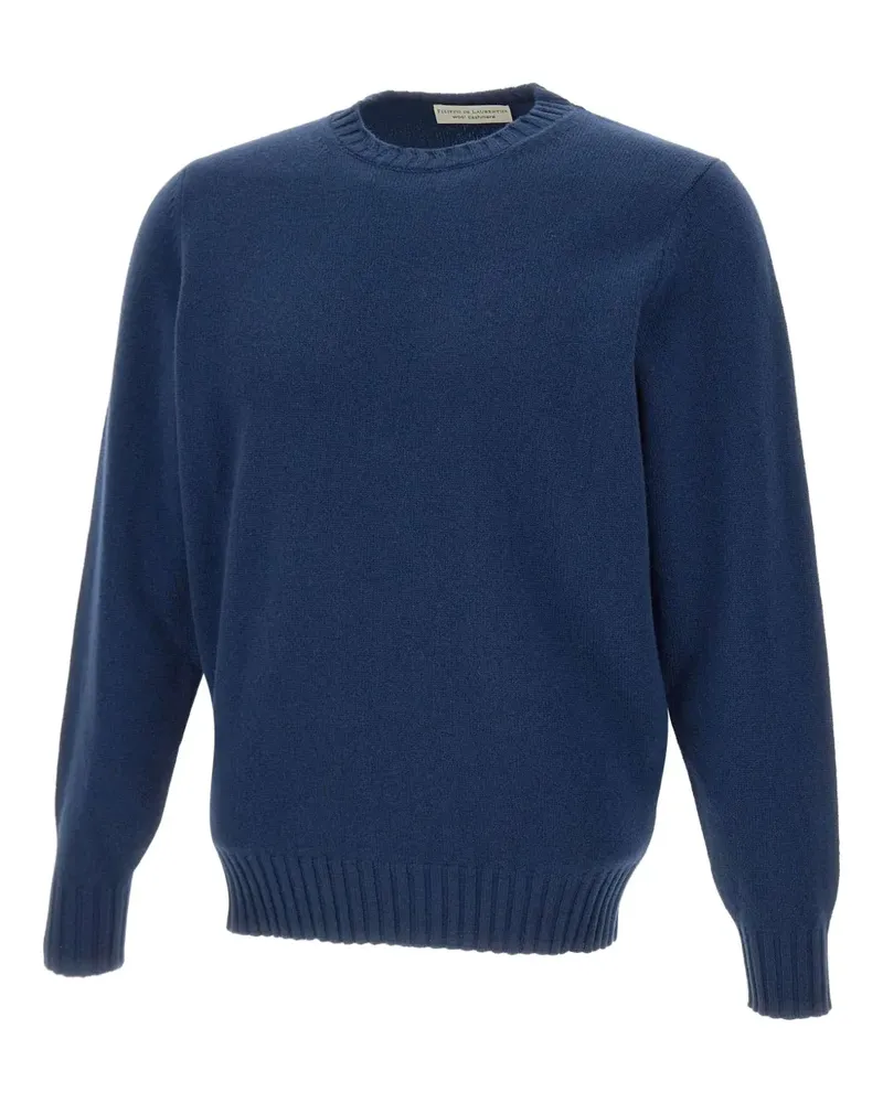 Filippo de Laurentiis ribbed crew-neck sweater - Blau Blau