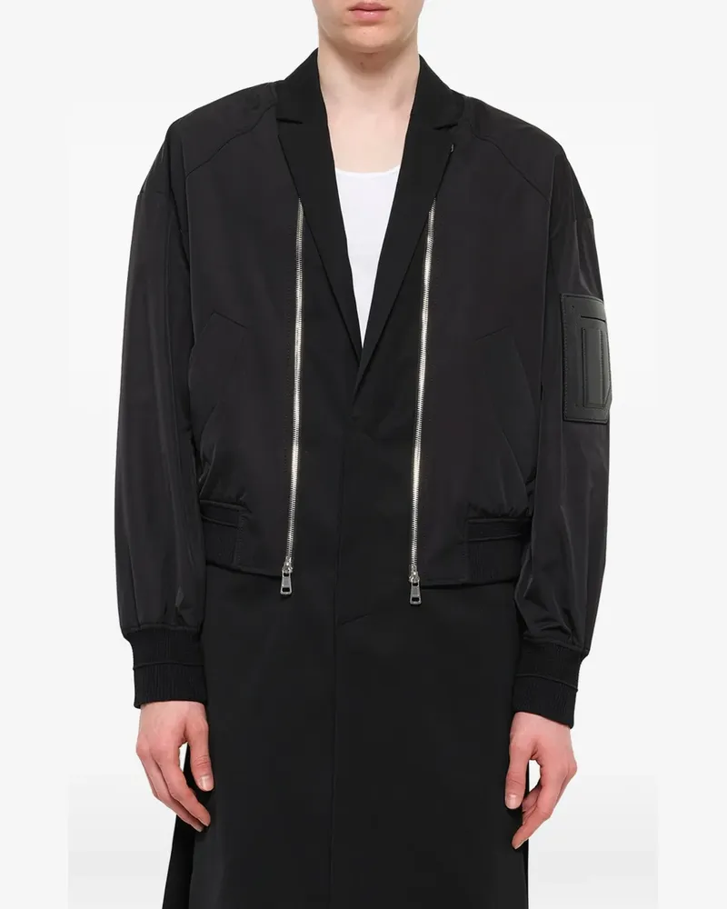 JUUN.J Jacke im Layering-Look - Schwarz Schwarz