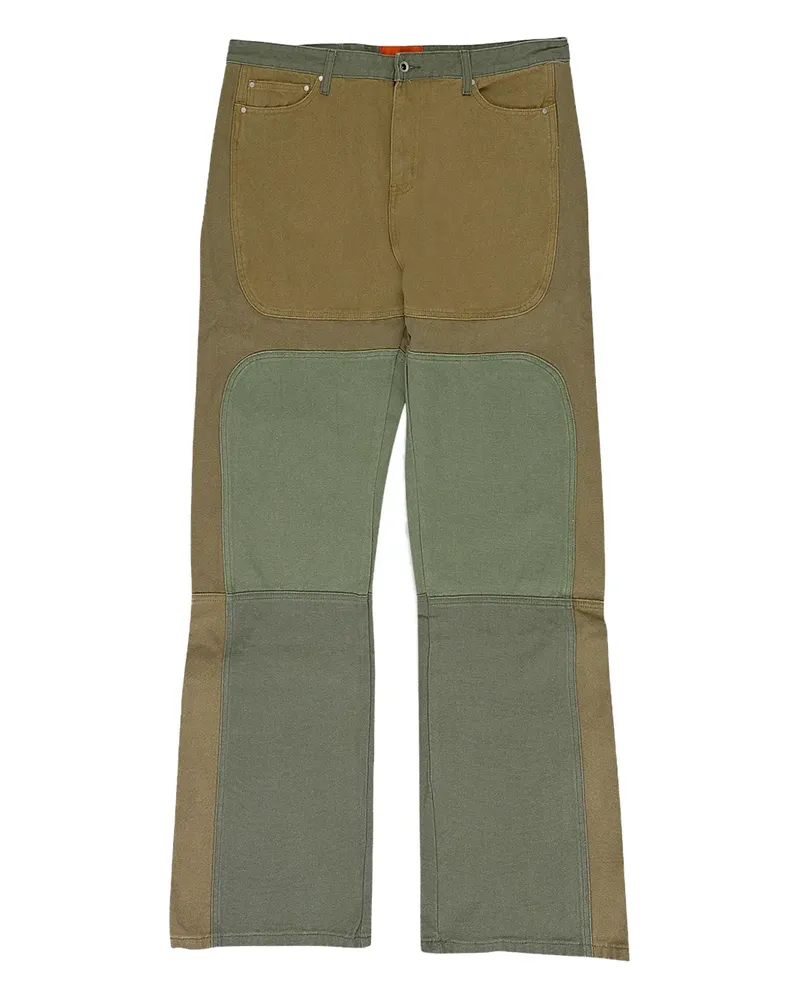 WHO DECIDES WAR panelled jeans - Grün Grün