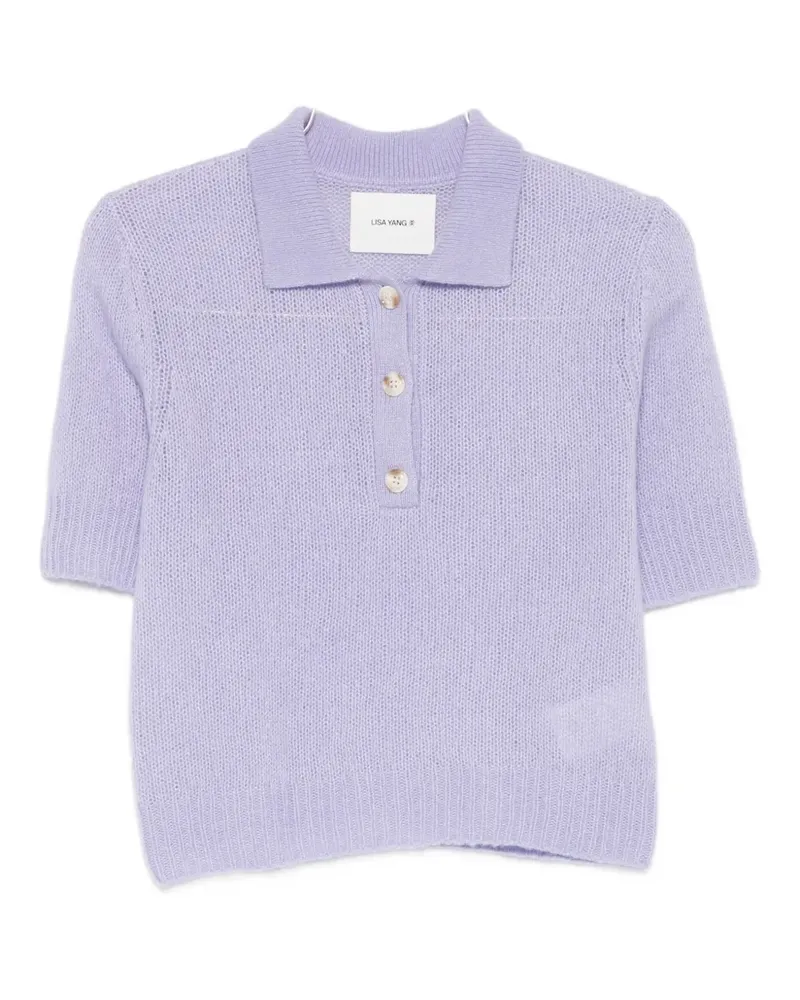 Lisa Yang Masy buttoned polo top - Violett Violett