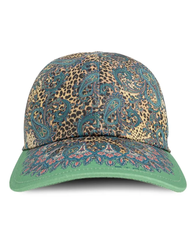 Etro Baseballkappe mit Paisley-Print - Braun Braun
