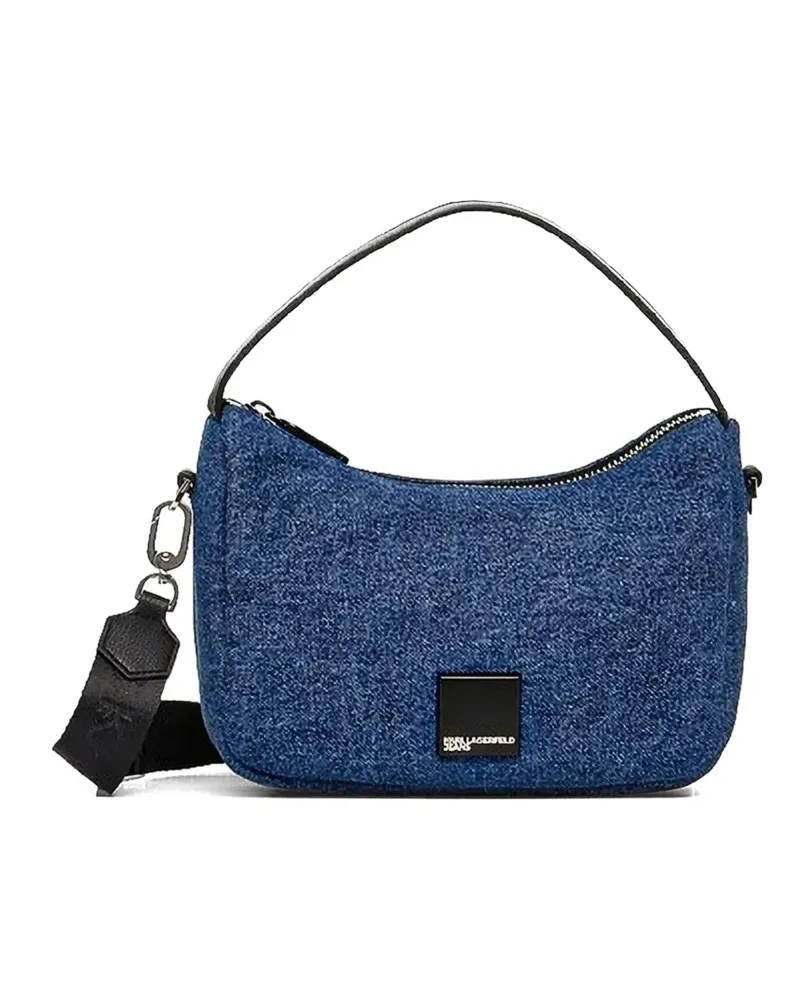 Karl Lagerfeld Box Logo Jeans-Umhängetasche - Blau Blau