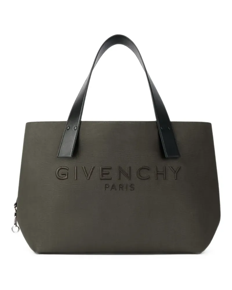 Givenchy Shopper mit Logo-Prägung - Grau Grau