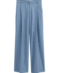 Filippa K Hose mit weitem Bein Blau