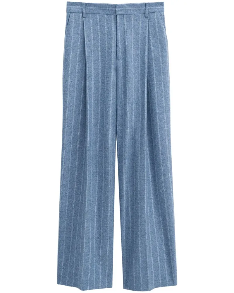 Filippa K Hose mit weitem Bein Blau