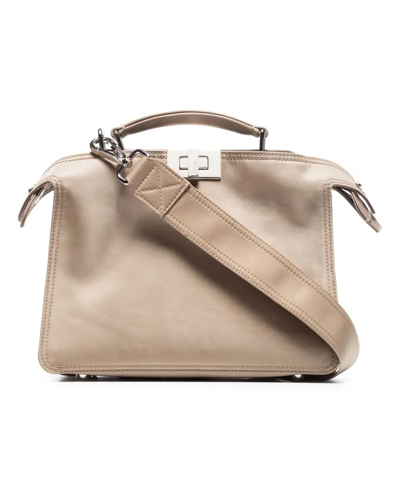 Fendi Peekaboo Kuriertasche - Nude Nude