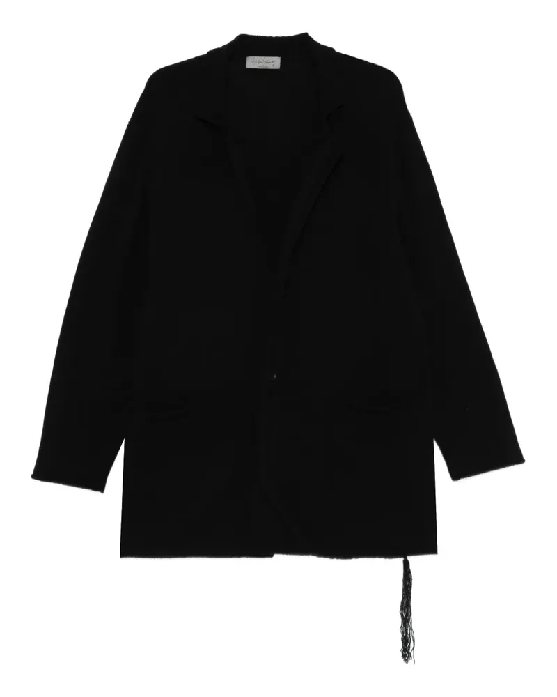 Yohji Yamamoto Klassischer Cardigan - Schwarz Schwarz