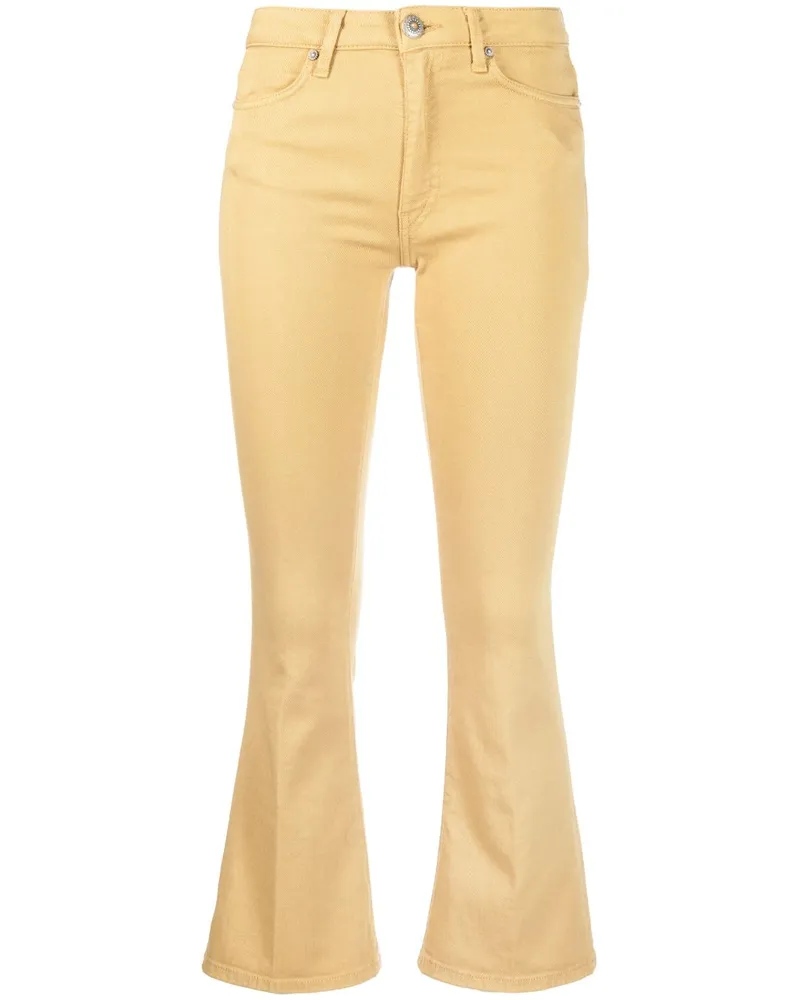 Dondup Bootcut-Jeans mit Logo - Nude Nude