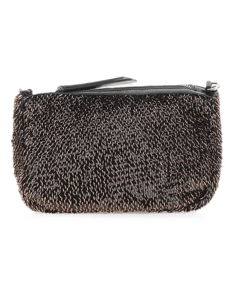 Gianni Chiarini Nora Pouch sequin-embellished clutch bag - Braun Braun