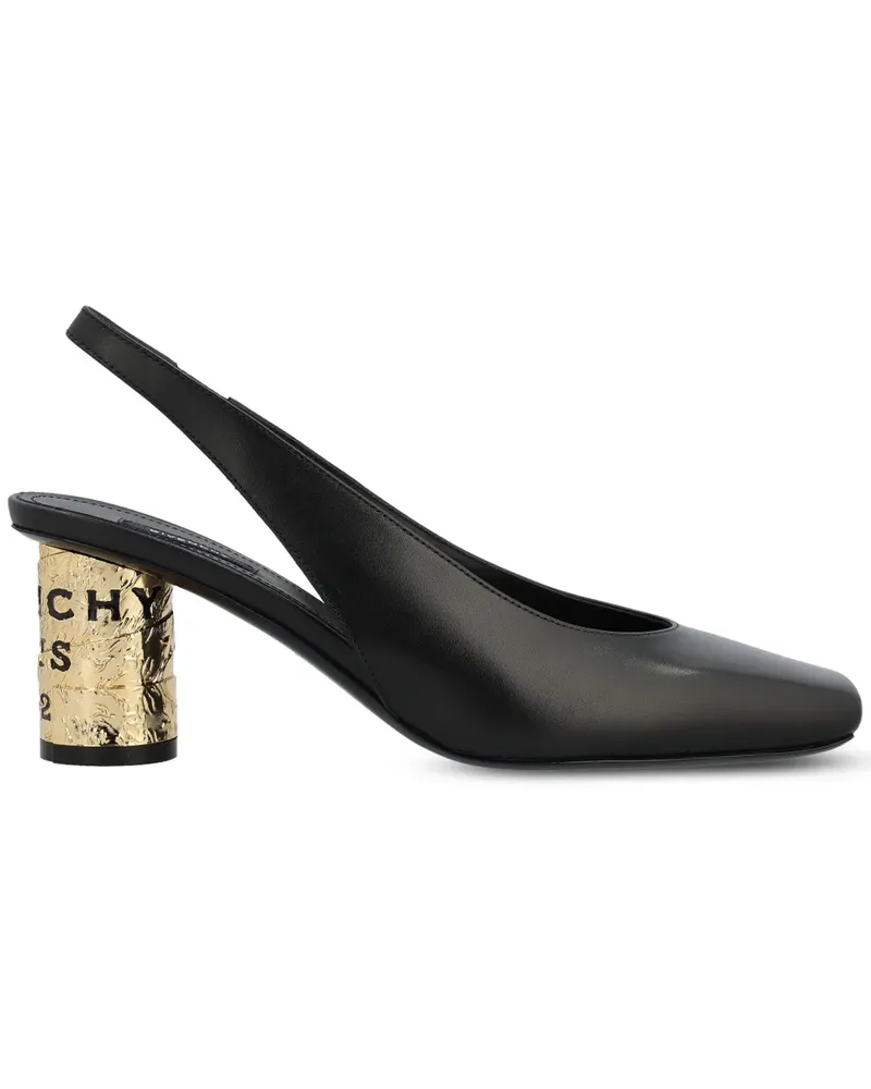 Givenchy Slingback-Pumps mit zylindrischem Absatz 7mm - Schwarz Schwarz