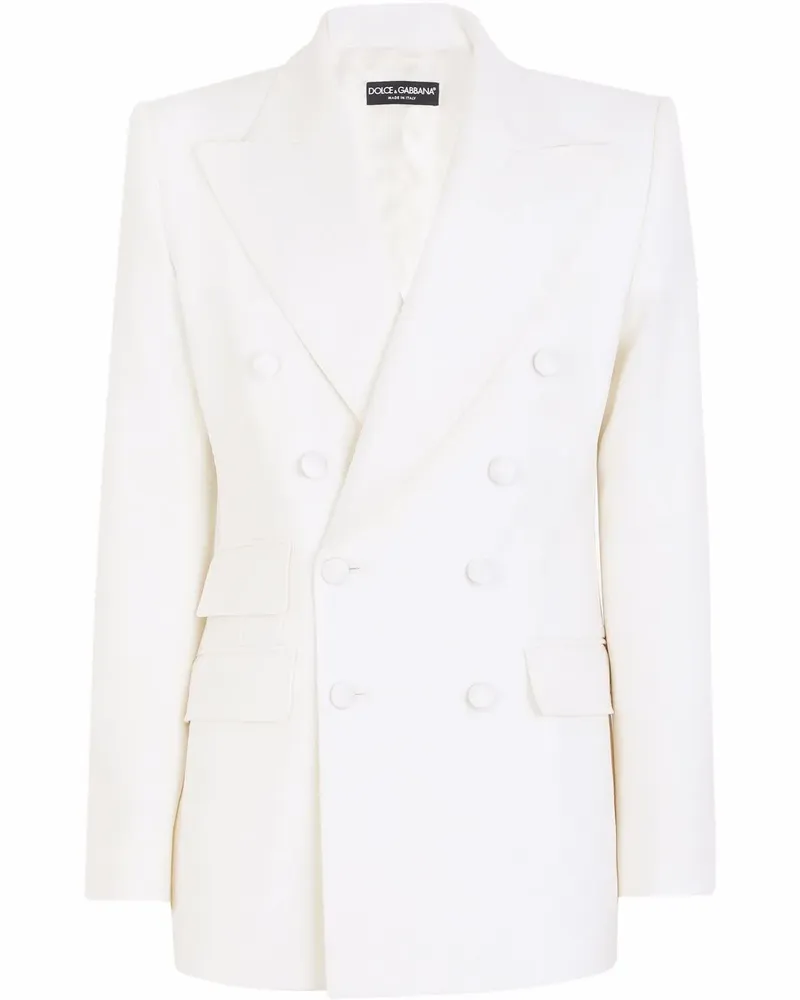 Dolce & Gabbana Doppelreihiges Sakko - Weiß Weiß