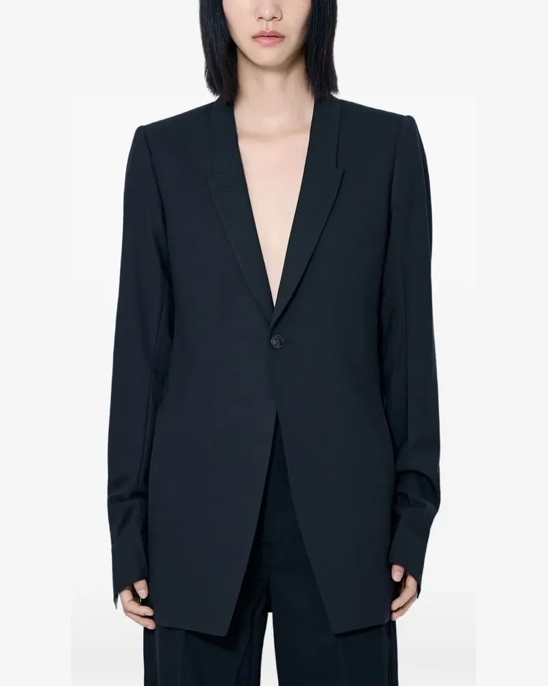 Rick Owens Einreihiges Sakko - Schwarz Schwarz