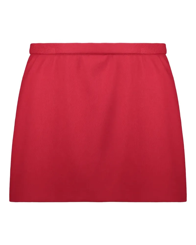 RED Valentino high-waisted twill skort - Rot Rot