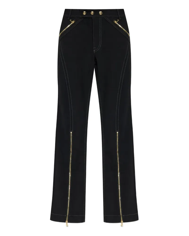 Versace Jeans Jeans mit Reißverschlussdetail - Schwarz Schwarz