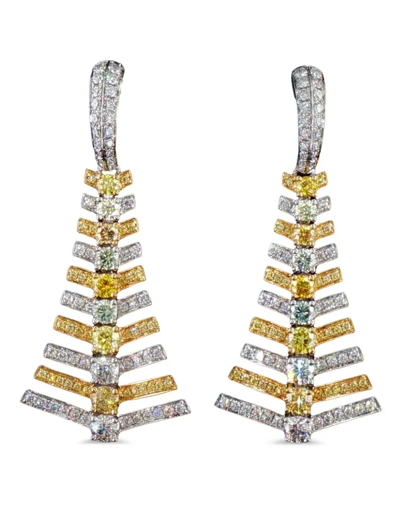 HYT Jewelry Rautenförmige Ohrringe - Silber Silber