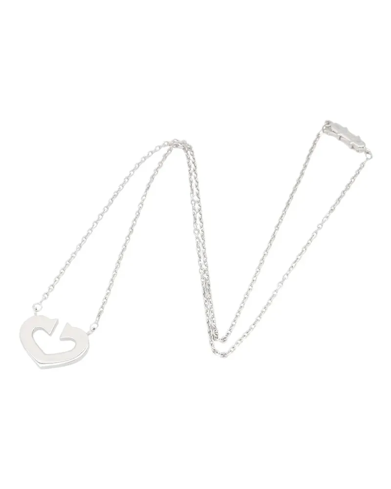 Cartier 2010-2020 18K White Gold C de  Heart Pendant necklace - Silber Silber