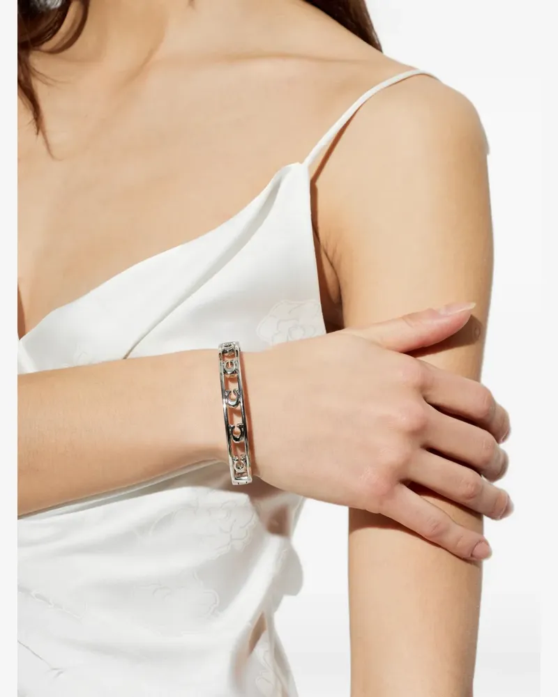 Coach logo lettering bracelet - Silber Silber