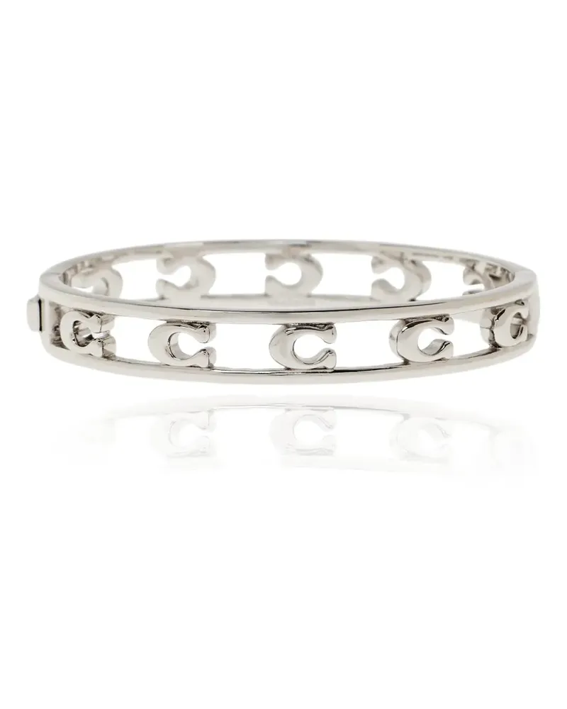 Coach logo lettering bracelet - Silber Silber