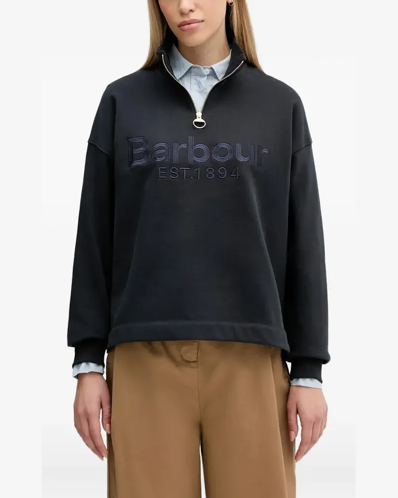 Barbour Sara zip turtleneck sweater - Blau Blau