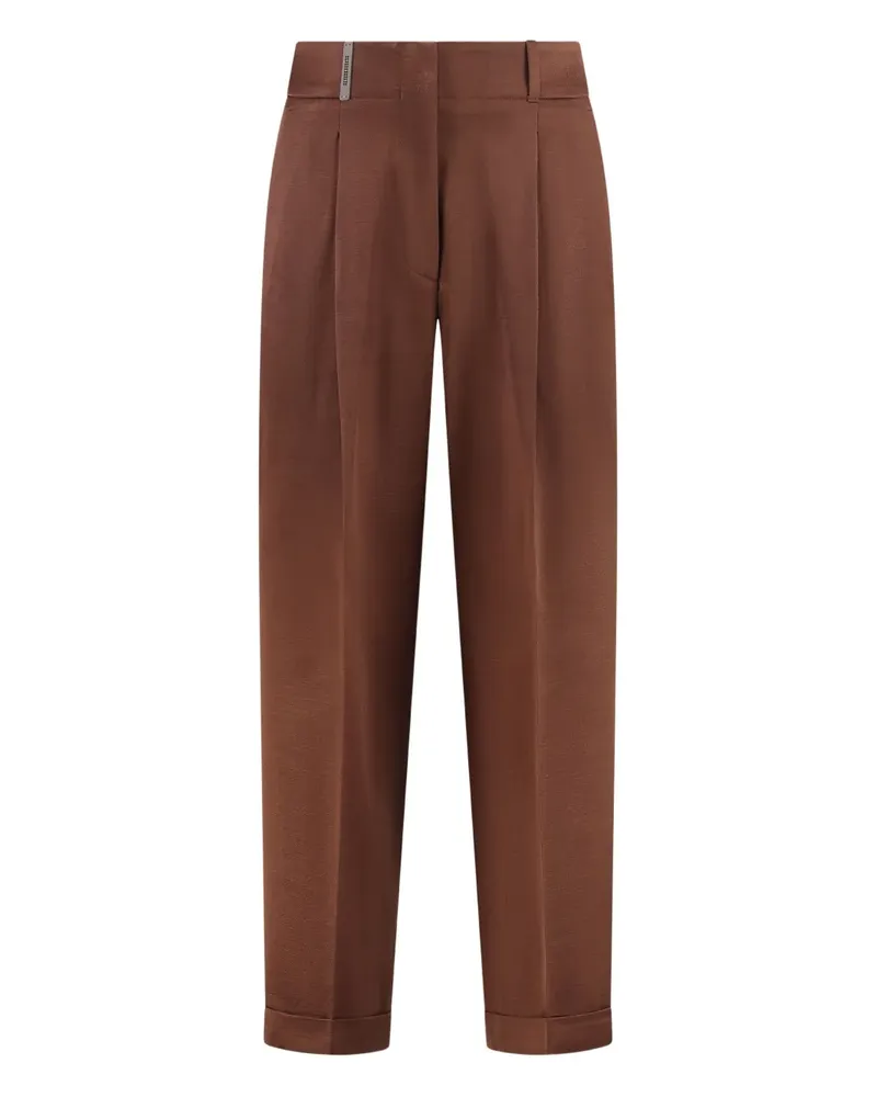 Peserico Plissierte Hose - Braun Braun