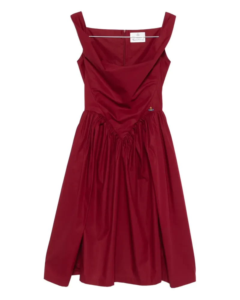 Vivienne Westwood Midikleid mit Einsätzen - Rot Rot
