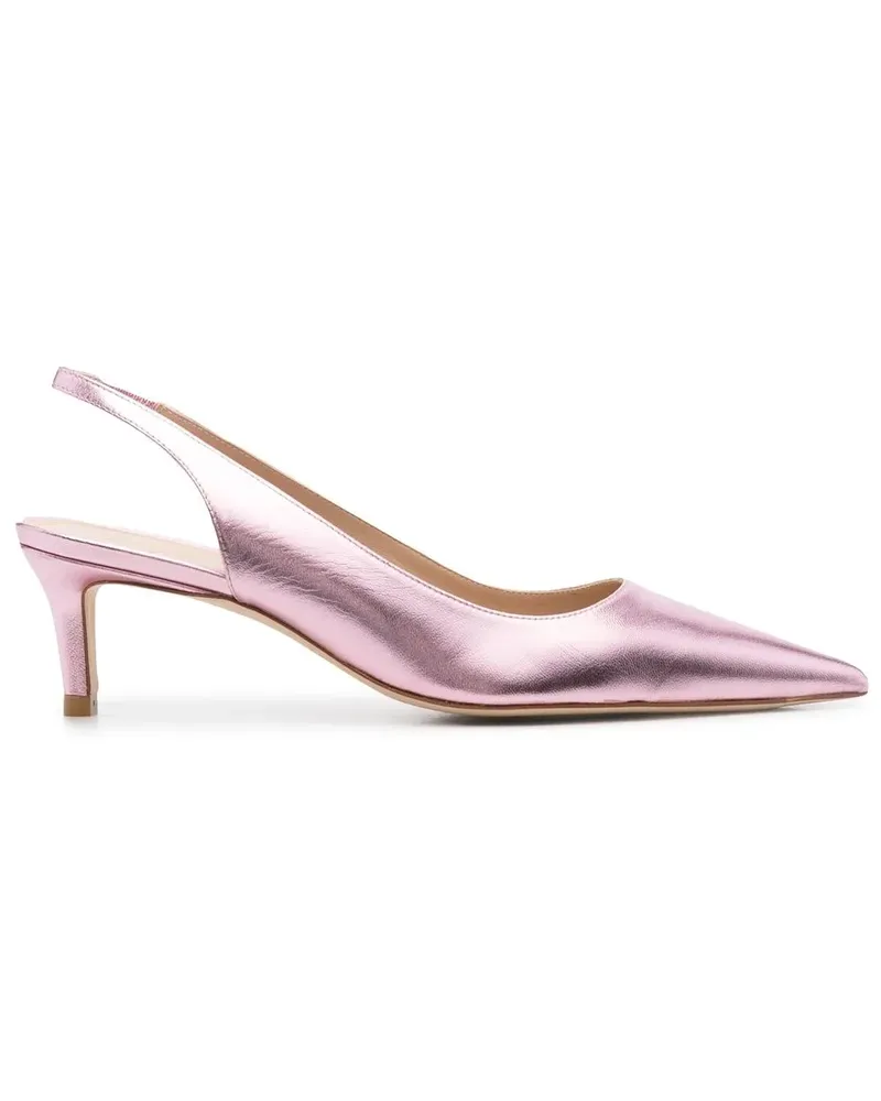 Stuart Weitzman Pumps im Metallic-Look - Rosa Rosa