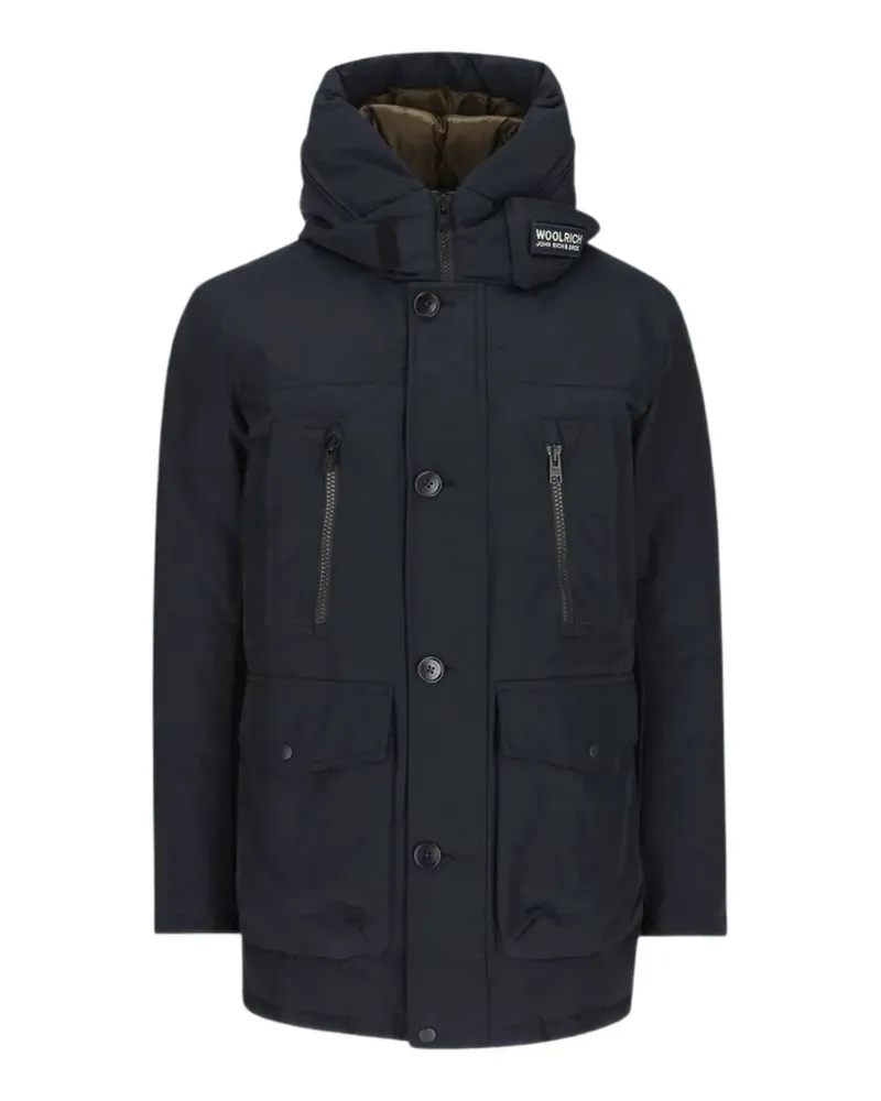 Woolrich hooded zip-front jacket - Blau Blau
