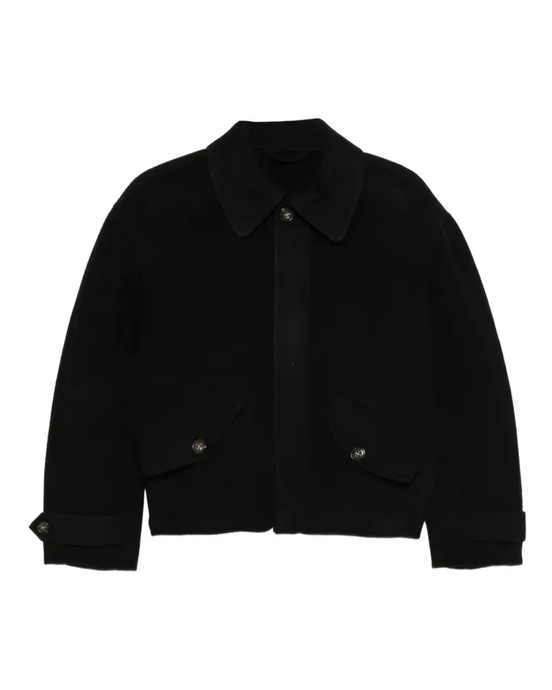 Séfr relaxed wool jacket - Schwarz Schwarz