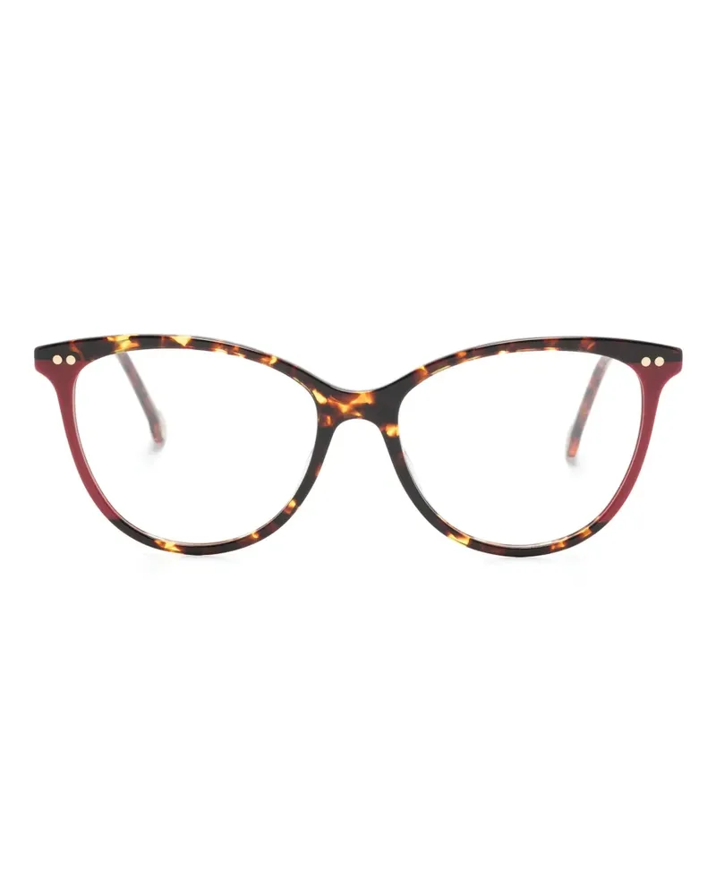 Carolina Herrera New York Cat-Eye-Brille in Schildpattoptik - Braun Braun