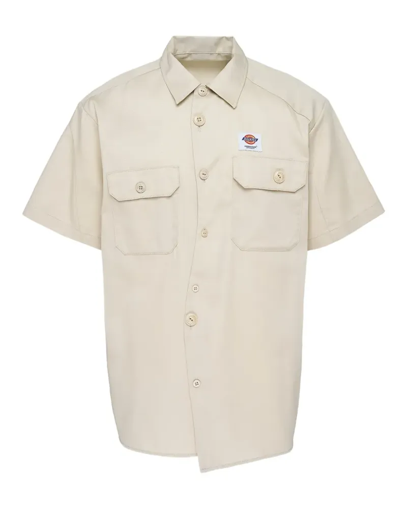 Dickies logo-patch short-sleeve shirt - Nude Nude
