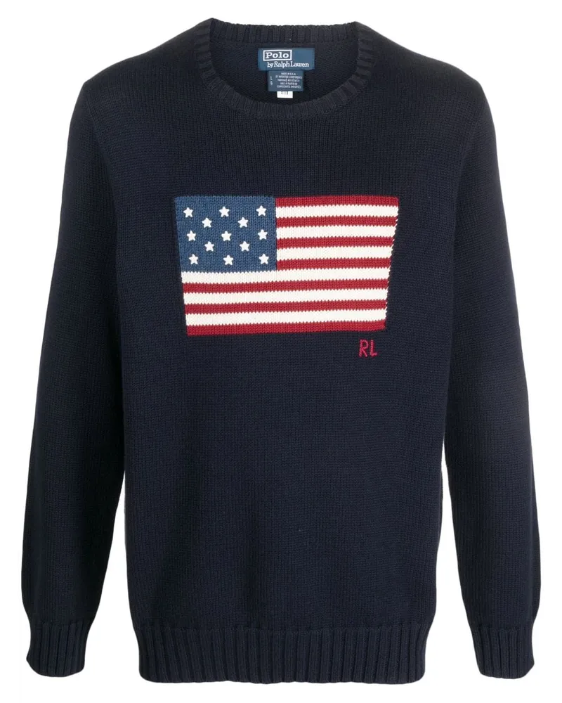 Ralph Lauren Pullover mit Rundhalsausschnitt - Blau Blau