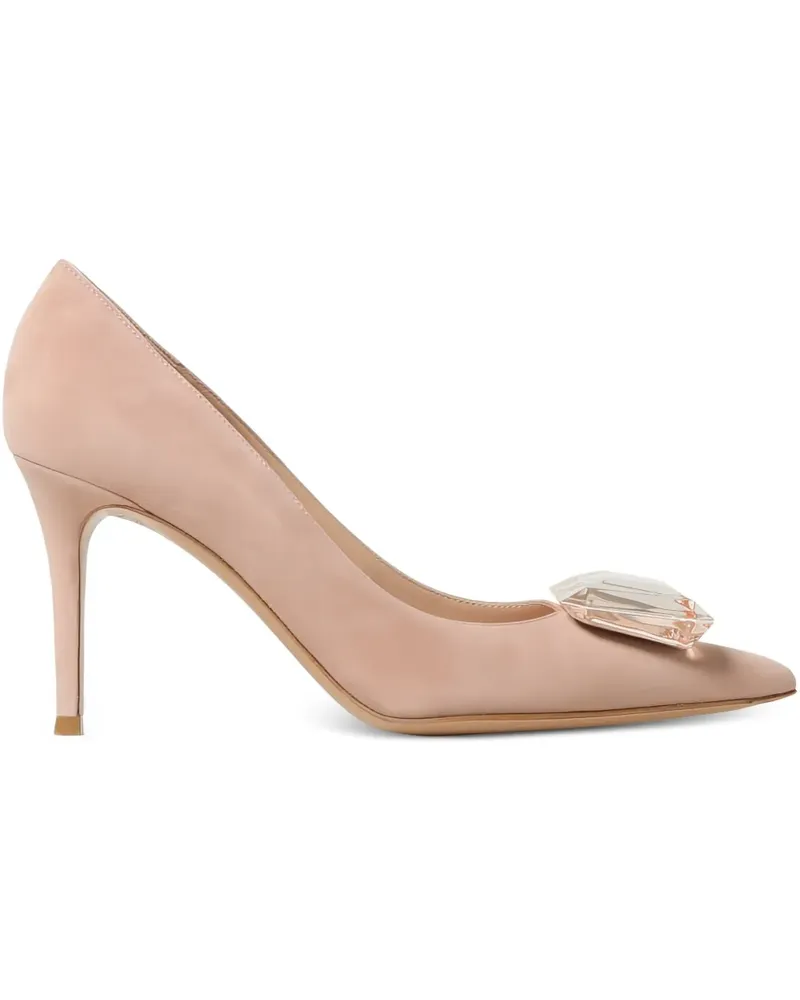 Gianvito Rossi jaipur Pumps mit Kristallen 85mm - Nude Nude