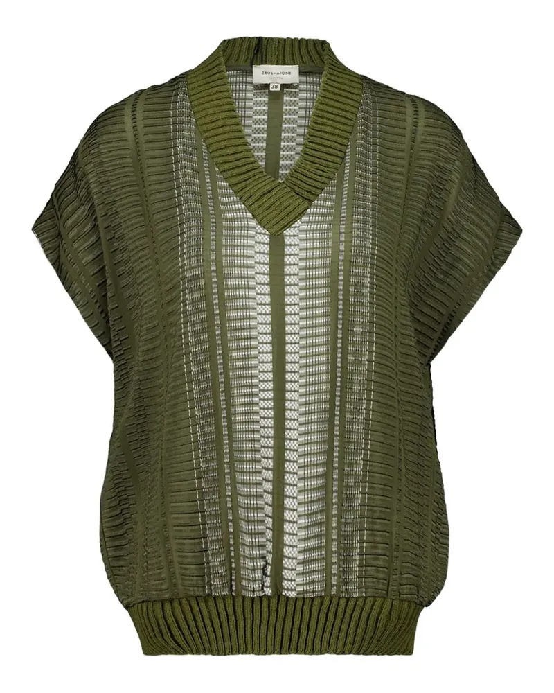Zeus + Dione V-neck sleeveless vest - Grün Grün