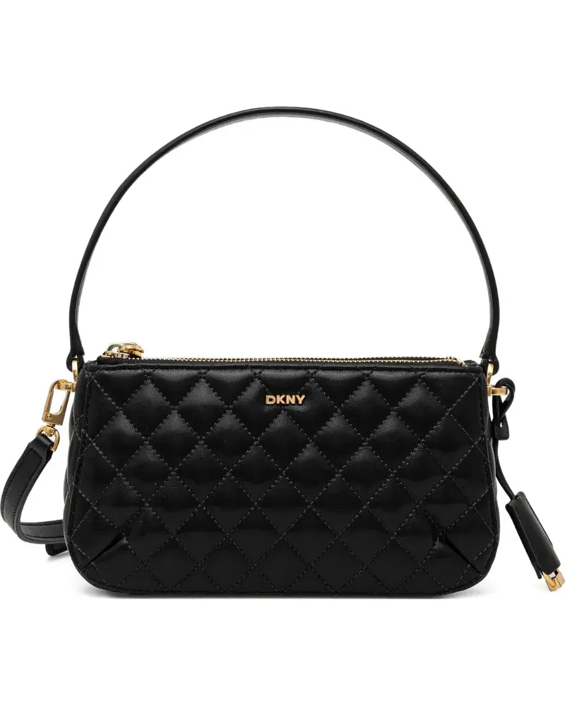 DKNY Gesteppte Schultertasche - Schwarz Schwarz
