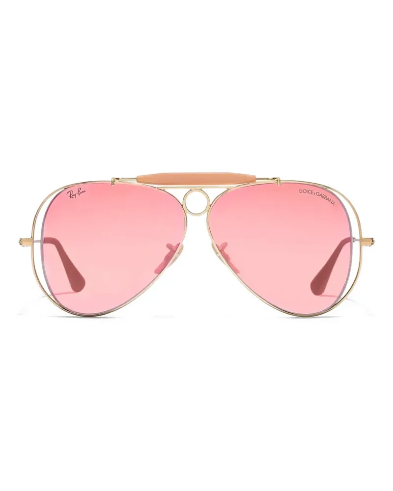Dolce & Gabbana x Ray Ban Pilotenbrille - Gold Gold