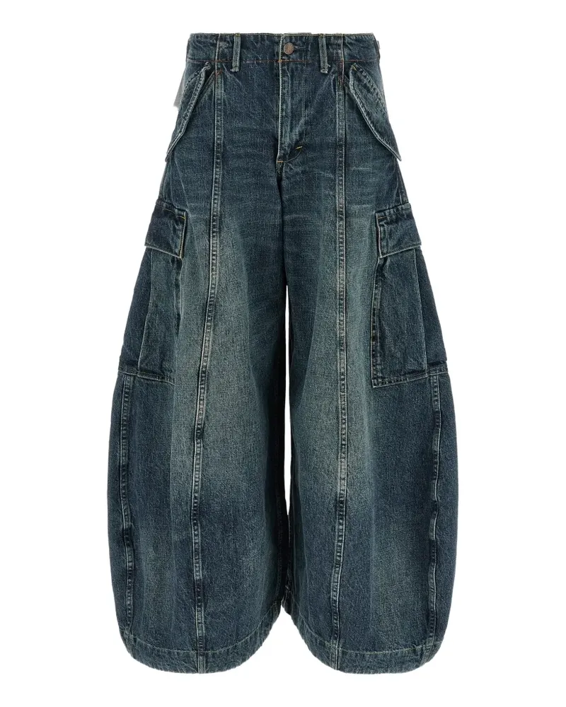 R13 Siouxsie Field Cargo-Jeans - Blau Blau
