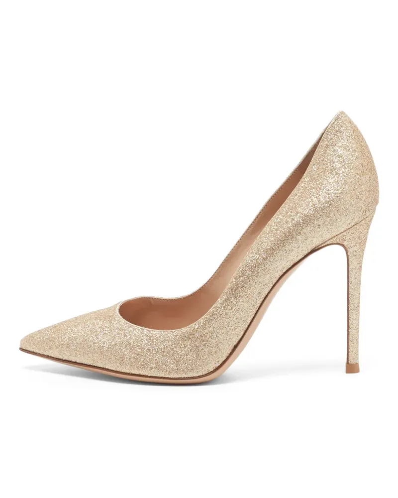 Gianvito Rossi Gianvito Pumps im Glitter-Look - Gold Gold