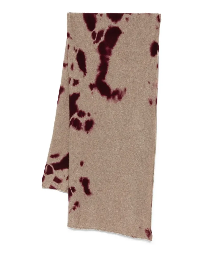 Suzusan Schal mit Batikmuster - Braun Braun