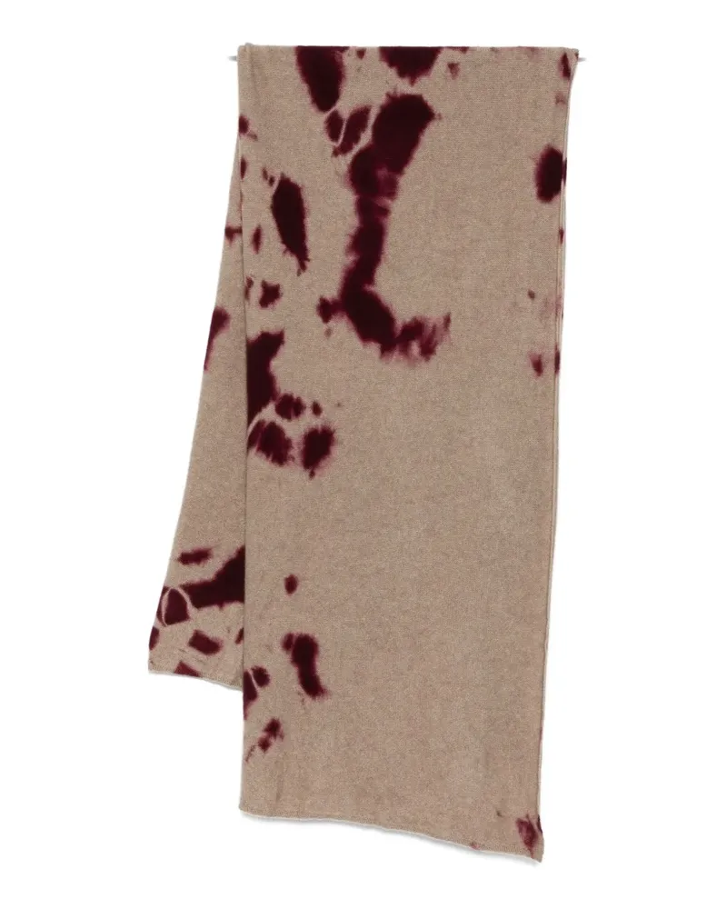 Suzusan Schal mit Batikmuster - Braun Braun