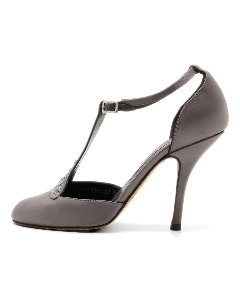 Gina Pumps mit Kristallen - Grau Grau
