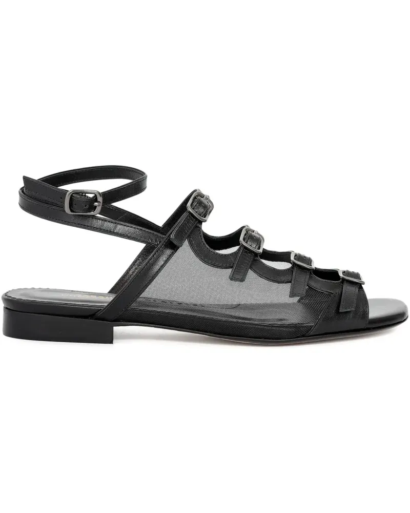 Sarah Chofakian Angelina buckle sandals - Weiß Weiß