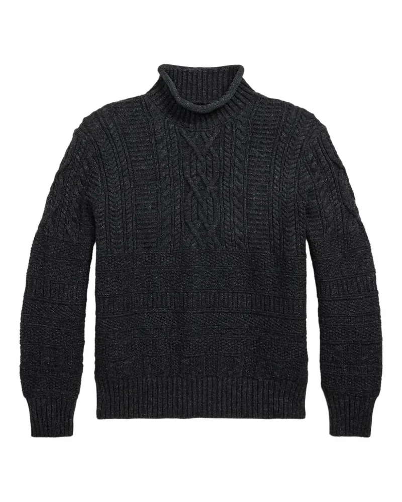 Ralph Lauren Pullover mit Zopfmuster - Schwarz Schwarz