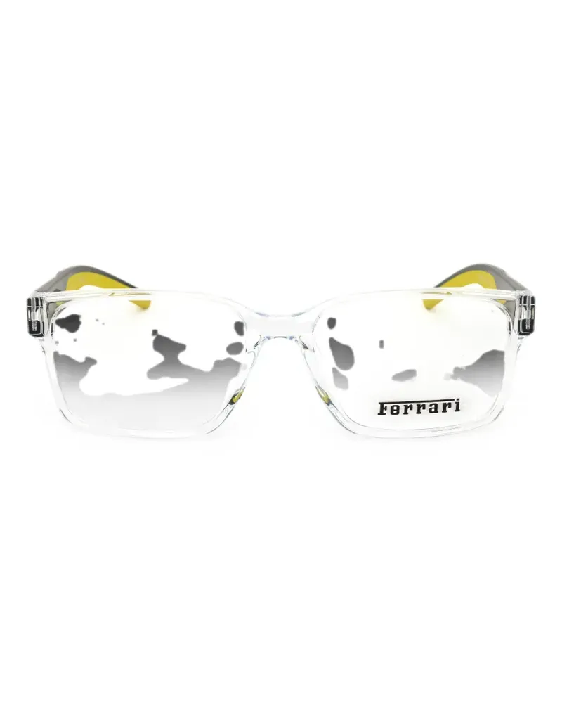 Ferrari rectangle-frame glasses - Weiß Weiß