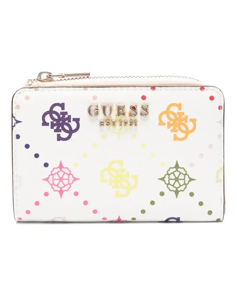 Guess Emelie patterned wallet - Weiß Weiß