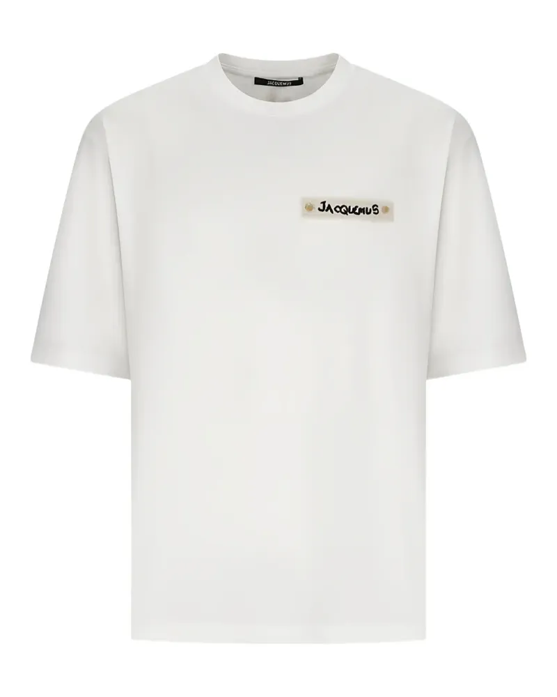 Jacquemus logo-patch T-shirt - Weiß Weiß