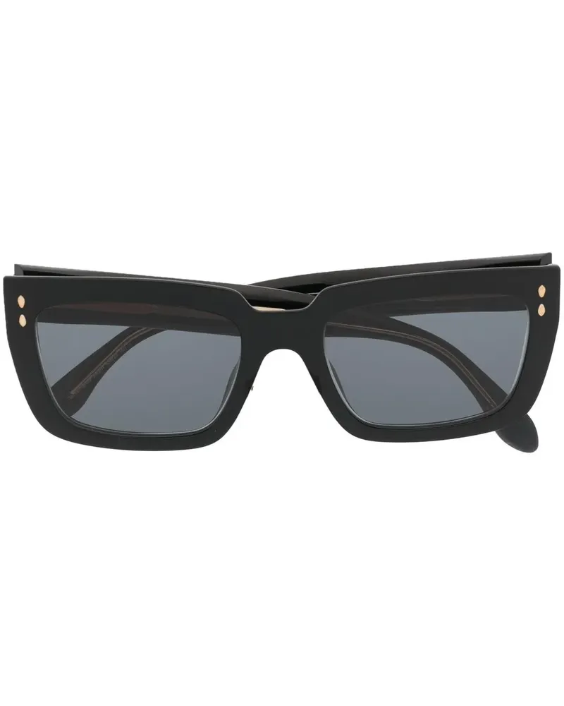 Isabel Marant Sonnenbrille mit eckigem Gestell - Schwarz Schwarz