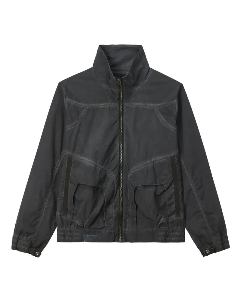 Izzue Jacke mit Kontrasteinsätzen - Grau Grau