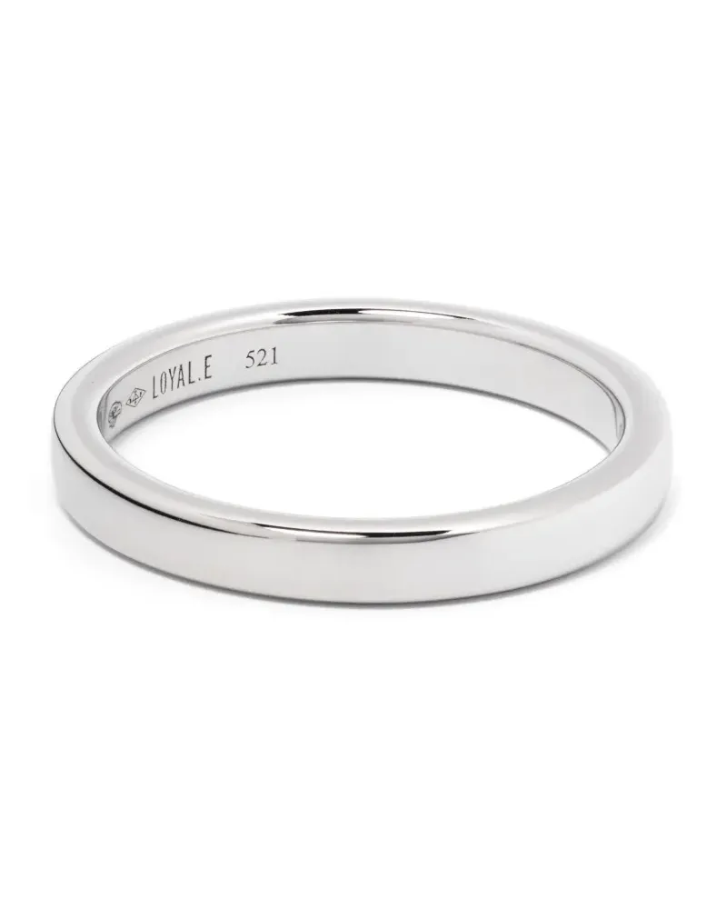 Loyal.e Paris 18kt Union Absolu.e Ribbon Weißgoldring - Silber Silber