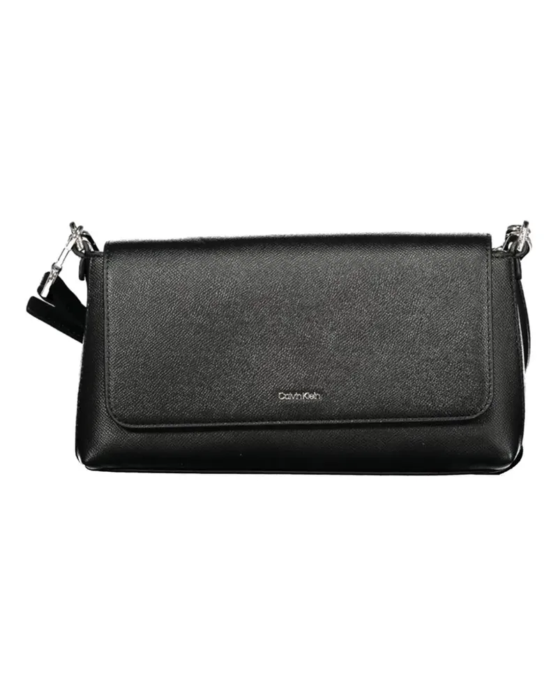 Calvin Klein Saffiano-leather shoulder bag - Schwarz Schwarz